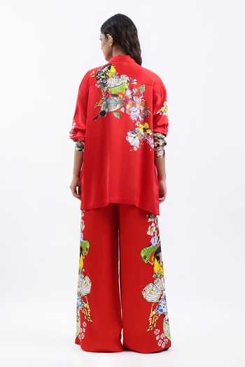 AK-OK Placement Printed Trouser