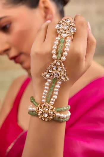 Xago Kundan Polki & Pearl Hathphool 
