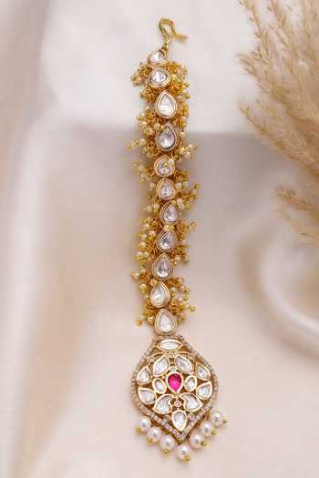 Xago Kundan & Pearl Studded Maangtikka 
