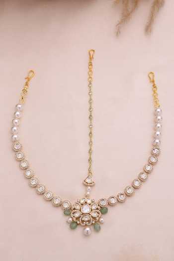 Xago Kundan & Pearl Studded Mathapatti 