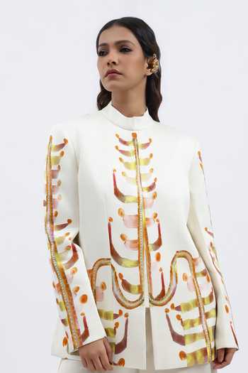 AK-OK Printed Blazer