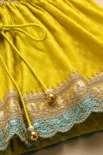 Buy Byb Premium Yellow Silk, Cotton Hand Embroidered Kurta And Sharara Set Online at Aza Fashions Buy_Byb Premium_Yellow Silk, Cotton Hand Embroidered Kurta And Sharara Set _Online_at_Aza_Fashions