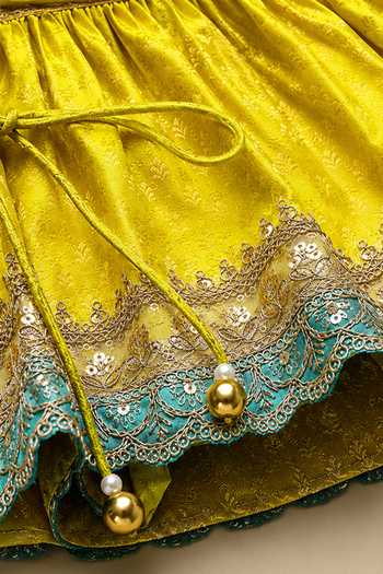 Shop Byb Premium Yellow Silk, Cotton Hand Embroidered Kurta And Sharara Set Online at Aza Fashions Shop_Byb Premium_Yellow Silk, Cotton Hand Embroidered Kurta And Sharara Set _Online_at_Aza_Fashions