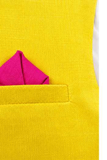 Shop Byb Premium Yellow Chanderi, Viscose, Tissue Embroidered Bundi And Kurta Set Shop_Byb Premium_Yellow Chanderi, Viscose, Tissue Embroidered Bundi And Kurta Set