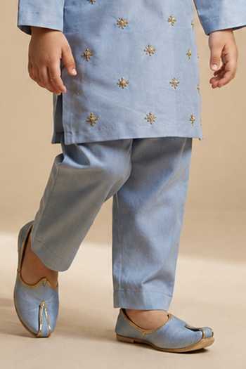 Byb Premium Sky Blue Silk Hand Embroidered Kurta Set Online at Aza Fashions Byb Premium_Sky Blue Silk Hand Embroidered Kurta Set _Online_at_Aza_Fashions