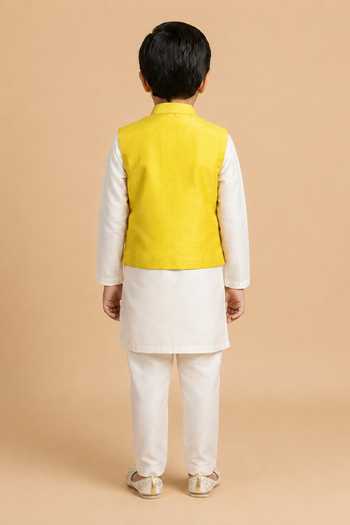 Byb Premium Floral Embroidered Nehru Jacket Set 