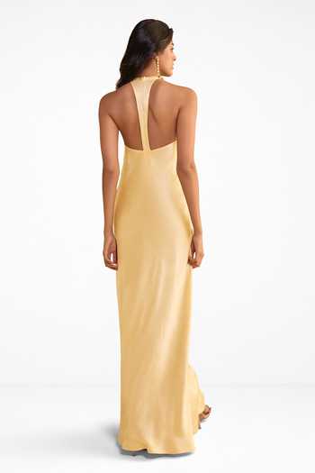 Dash And Dot Halter Neck Dress 