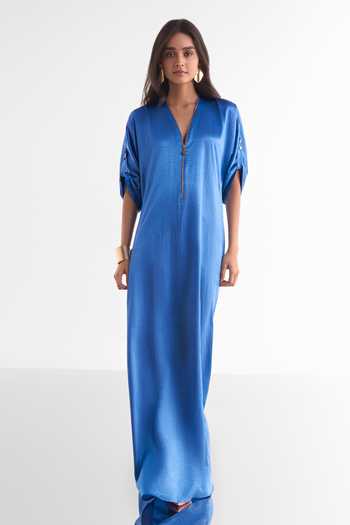 Dash And Dot Polyester Maxi Dress 
