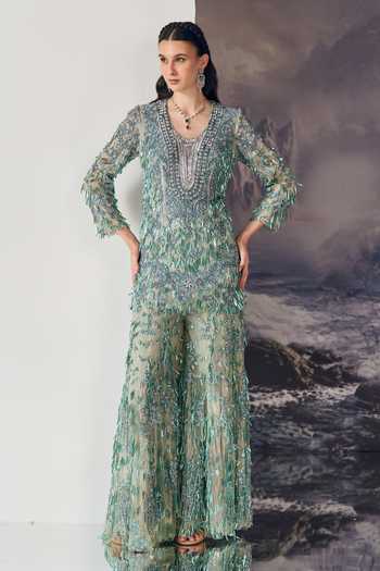 Geisha Designs Elysia Kurta & Sharara Co-ord Set
