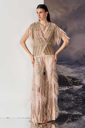 Geisha Designs Cassiopeia Crossover Waistcoat & Sharara Set