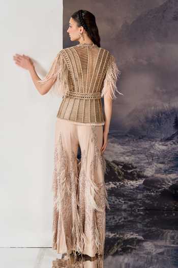 Geisha Designs Cassiopeia Crossover Waistcoat & Sharara Set