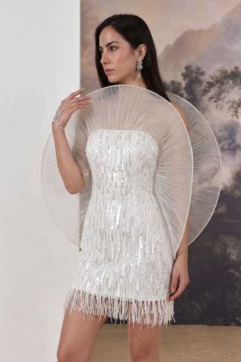 Geisha Designs Kat Sunburst Circular Disc Dress