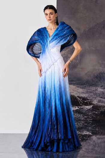 Geisha Designs Calypso Ombre Sculpted Gown
