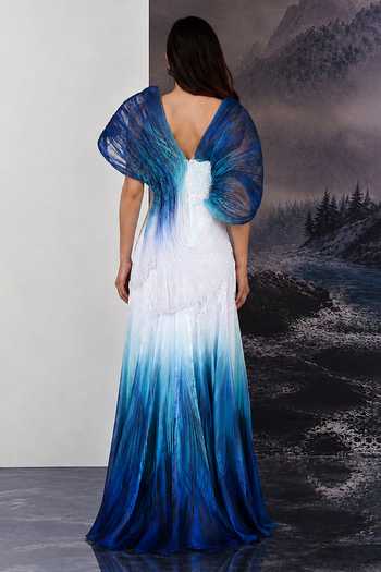 Geisha Designs Calypso Ombre Sculpted Gown