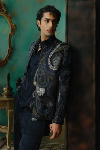 Jatin Malik Madan Embroidered Jacket & Kurta Set