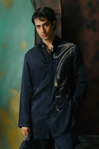 Jatin Malik Madan Silk Kurta & Pant Set