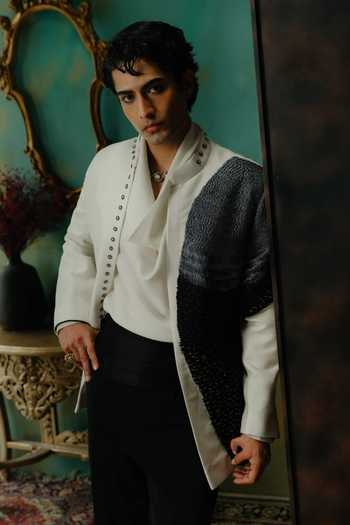 Jatin Malik Vraj Hand Embroidered Jacket Set