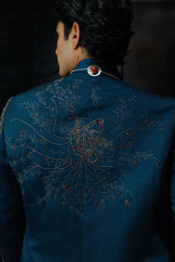 Jatin Malik Kanha Embroidered Jacket & Kurta Set