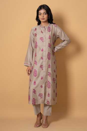 Kameez Gardenia Embroidered Kurta & Pant Set