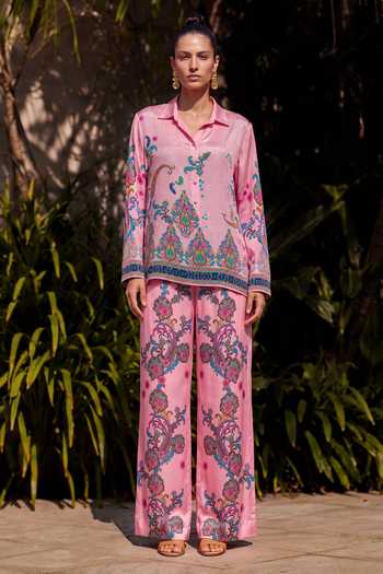 Nautanky Gulabi Printed Shirt & Pant Co-ord Set 