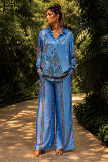 Nautanky Asmani Printed Shirt & Pant Co-ord Set 