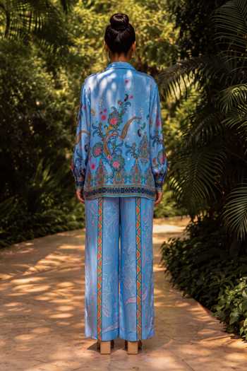 Nautanky Asmani Printed Shirt & Pant Co-ord Set 