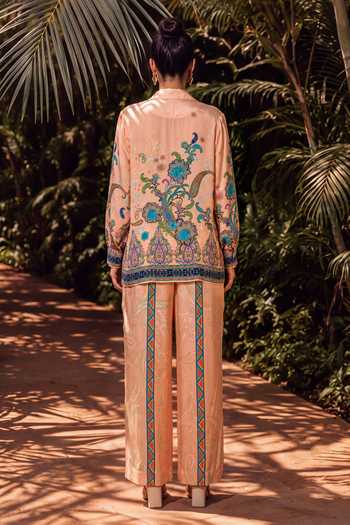 Nautanky Gulnaar Printed Shirt & Pant Co-ord Set 