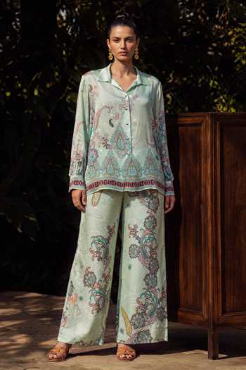 Nautanky Shabnam Printed Shirt & Pant Co-ord Set 