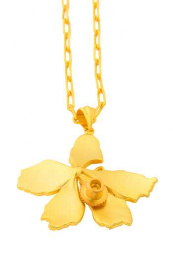 Buy Totapari Gold Plated Corbett Kachnaar Pendant Necklace Online at Aza Fashions Buy_Totapari_Gold Plated Corbett Kachnaar Pendant Necklace _Online_at_Aza_Fashions