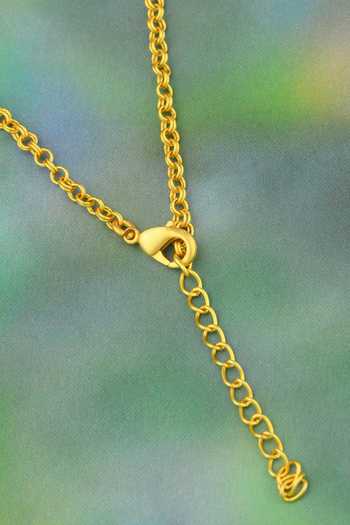 Buy Totapari Gold Plated Corbett Eagle Owlet Pendant Necklace Buy_Totapari_Gold Plated Corbett Eagle Owlet Pendant Necklace