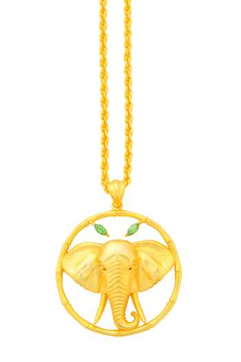 Totapari Corbett Dhikala Tusker Pendant Necklace 