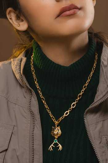 Totapari Corbett Romeo Tiger Hunter Pendant Necklace 