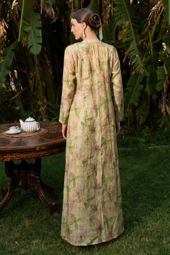 Névoh Water Print Jacket Set 