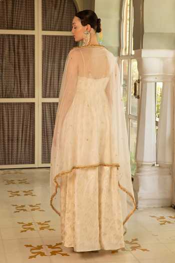 Névoh Zari Embroidered Anarkali With Dupatta 