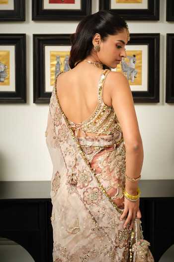 Mahima Mahajan Maisa Floral Print Saree With Corset Blouse 