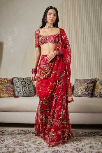 Mahima Mahajan Munira Embroidered Sharara Set 