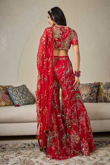 Mahima Mahajan Munira Embroidered Sharara Set 