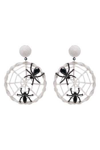 Apt Forever Spook-o-Web Handmade Beaded Earrings 