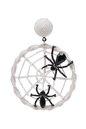 Shop_Apt Forever_Black Spook-o-web Handmade Beaded Earrings _Online_at_Aza_Fashions
