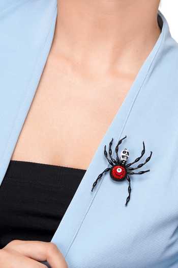 Apt Forever Skully Spider Brooch