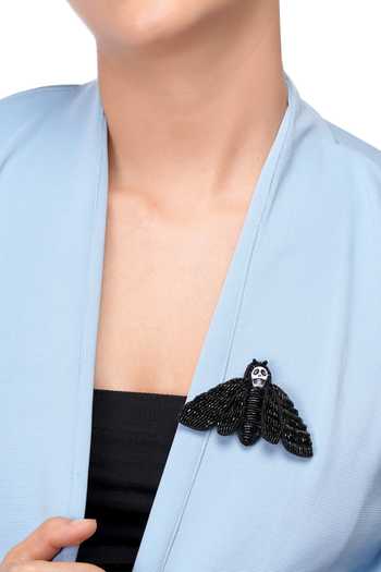 Apt Forever Goth Moth Brooch 