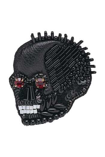Apt Forever Midnight Skull Brooch 