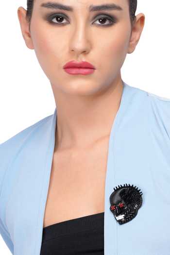 Apt Forever Midnight Skull Brooch 