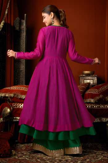 Arje India Embroidered Jacket & Kurta Set 