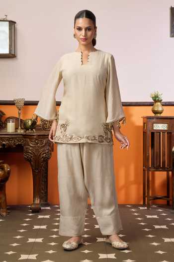 Arje India Handwork Cotton Silk Kurta & Salwar Set 