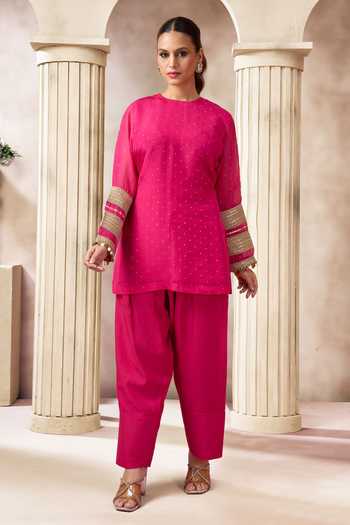 Arje India Cotton Silk Kurta & Salwar Set 