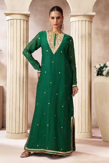 Arje India Chanderi Silk Kurta 