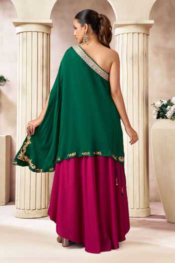 Arje India Cotton Silk Top Palazzo Set 