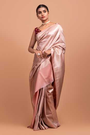 Devissha Geometric Zari Woven Saree 