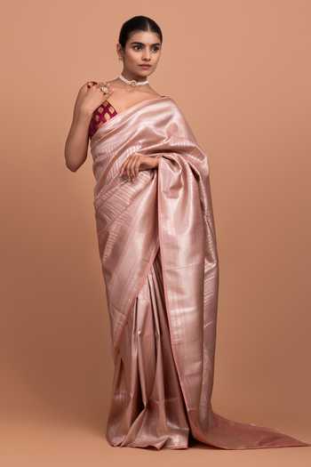 Devissha Geometric Zari Woven Saree 